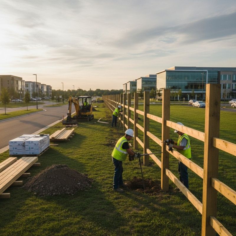 Brick Fence Installation