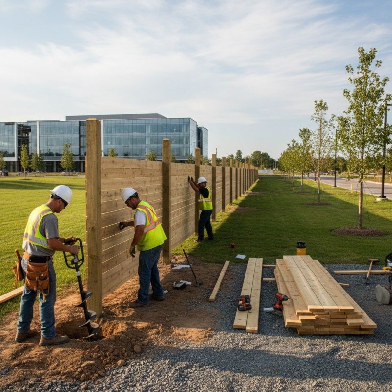 Brick Fence Installation
